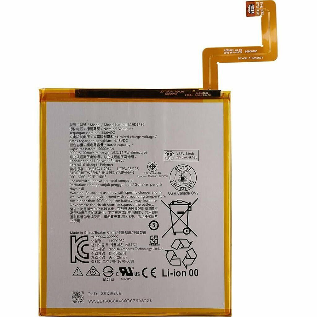 Lenovo Tab M10 TB-X306V Batarya Pil