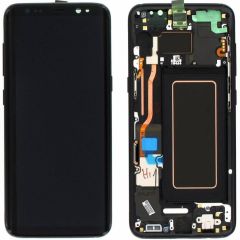 Samsung Galaxy S8 SM-G950 Lcd Ekran Dokunmatik Çıtalı Siyah