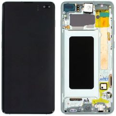 Samsung Galaxy S10 Plus SM-G975F Lcd Ekran Dokunmatik Çıtalı Yeşil