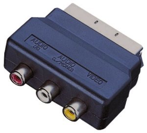 RCA-Scart Dönüştürücü Adaptör (Düz)