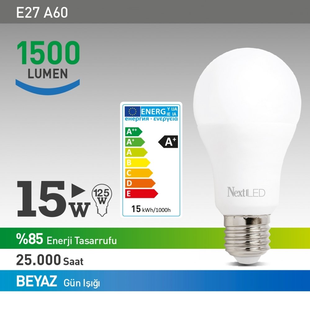 Next YE-E27-15WB Led Ampül