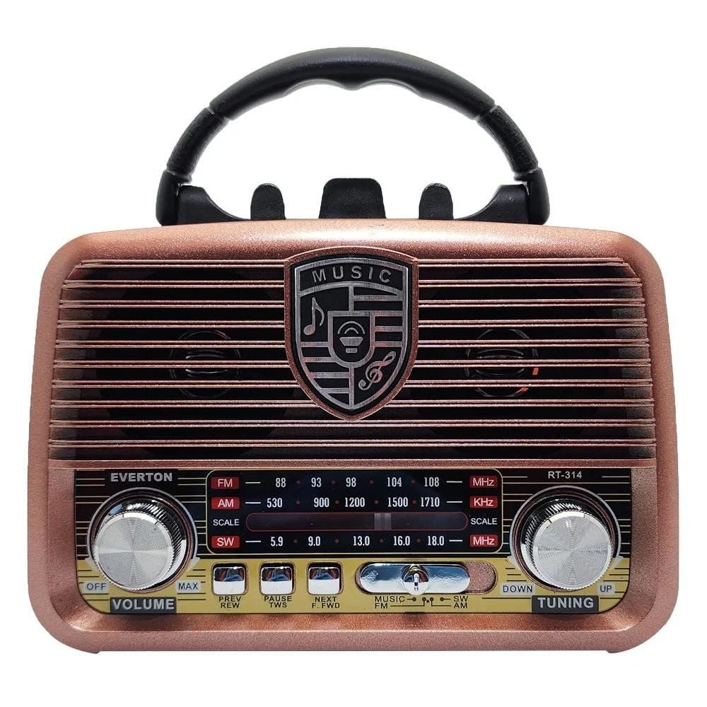 Everton RT-314 Usb Ve SD Kart Girişli Şarjlı Bluetoothlu Radyo
