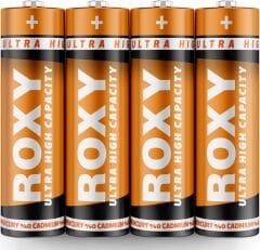 ROXY AA KALEM PİL 4 LÜ ÇİNKO – KARBON METAL KAPLAMA