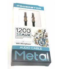 Powerstar AUX-04 Mikrofonlu 3.5 MM Aux Kablosu