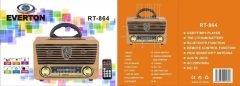 Everton RT-864 Usb Kart Girişli Şarjlı Bluetoothlu Radyo