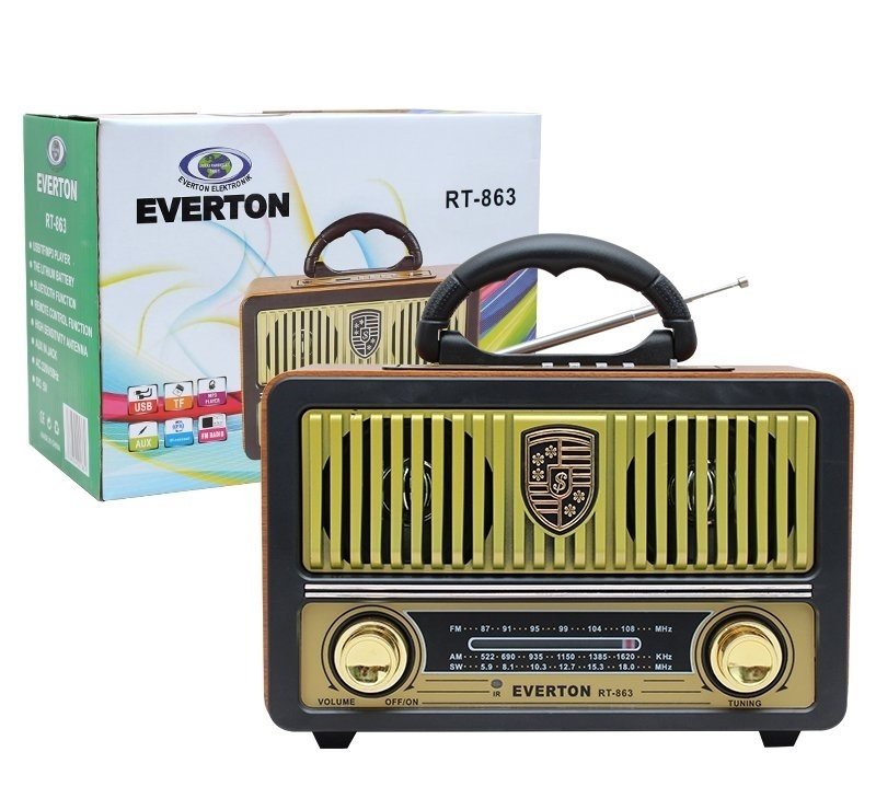 Everton RT-863 Usb Kart Girişli Şarjlı Bluetoothlu Radyo