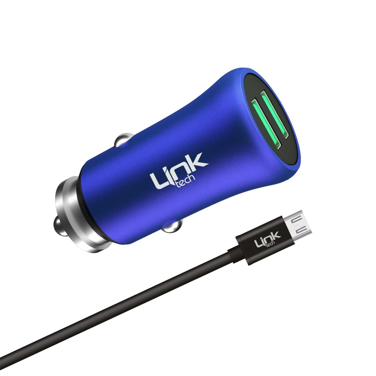 Linktech M-581 Metal Micro USB Araç Şarj Aleti