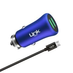 Linktech M-581 Metal Micro USB Araç Şarj Aleti
