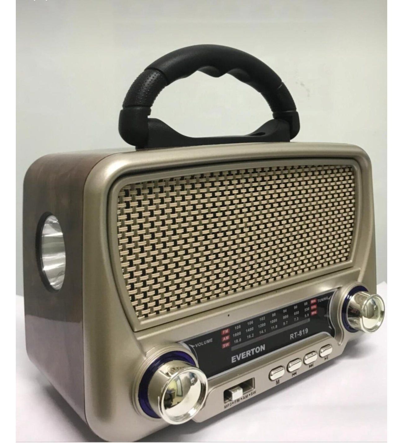 Everton RT-819 Fenerli Güneş Enerjili Bluetooth Usb/Sd/Aux/Fm Nostalji Radyo