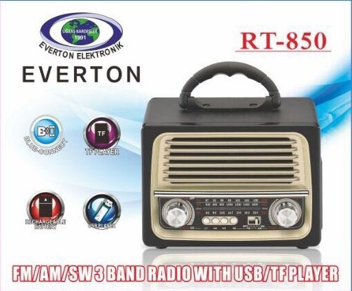 Everton RT-850 Bluetooth'lu Şarjlı Radyo