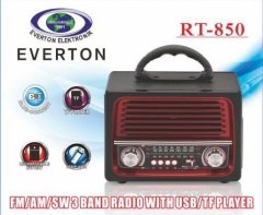 Everton RT-850 Bluetooth'lu Şarjlı Radyo