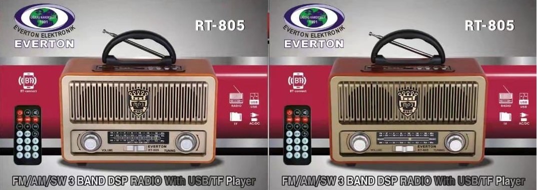 Everton RT-805 Usb Kart Girişli Şarjlı Bluetoothlu Radyo