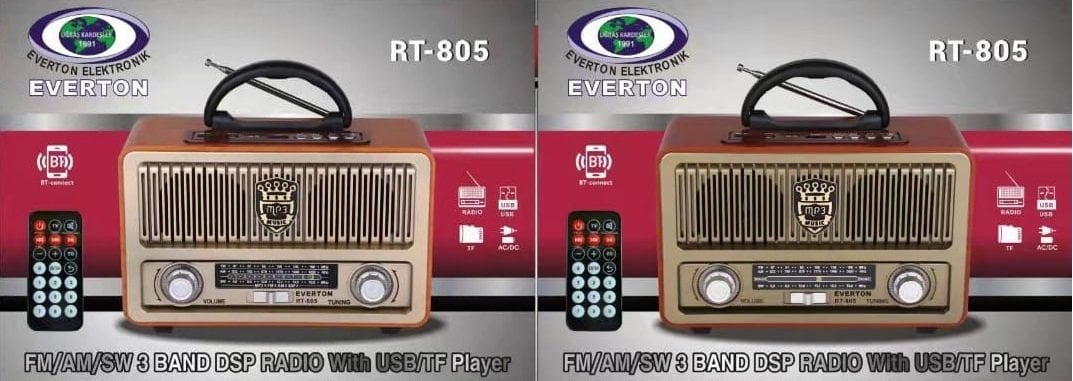 Everton RT-805 Usb Kart Girişli Şarjlı Bluetoothlu Radyo