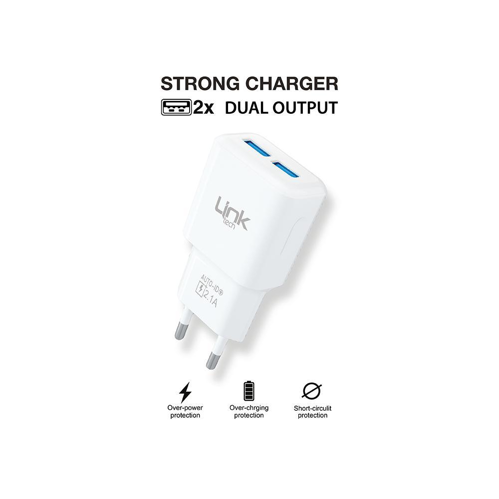 Link Tech T445 Strong 2.1A DUAL Şarj Başlığı