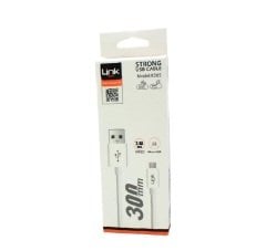 Linktech K565 Strong Micro USB 300 mm Şarj/Senkronizasyon Kablosu