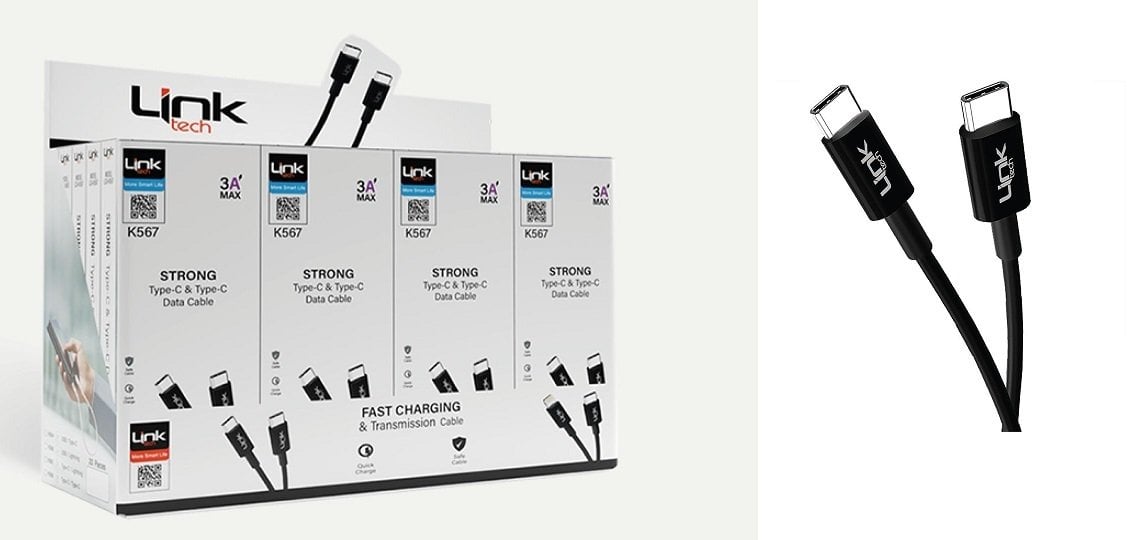 LinkTech K567 Strong Type-C 300 mm Şarj Kablosu