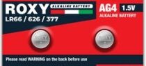 Roxy AG4 LR66 LR626 377 Alkalin Düğme Pil 1,5 Volt 10`lu  Paket