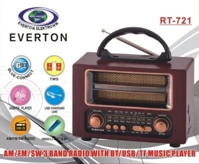 Everton RT-721 Bluetooth Usb/Sd/Aux/Fm Nostalji Radyo