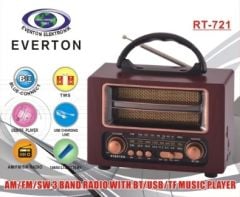 Everton RT-721 Bluetooth Usb/Sd/Aux/Fm Nostalji Radyo