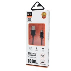 Linktech K-558 Strong Micro USB 2.4A 1000mm Şarj Kablosu