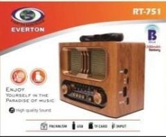 Everton RT-751 Bluetooth Usb/Sd/Aux/Fm Nostalji Radyo