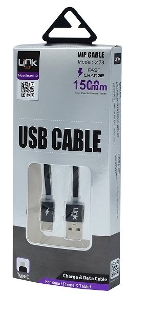 LinkTech K-478 Type C Şarj ve Data Kablosu