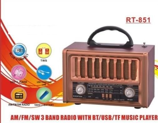 Everton RT-851 Bluetooth Usb/Sd/Aux/Fm Nostalji Radyo