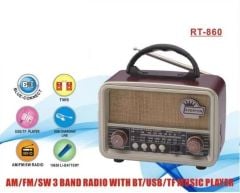 Everton RT-860 Bluetooth Usb/Sd/Aux/Fm Nostalji Radyo