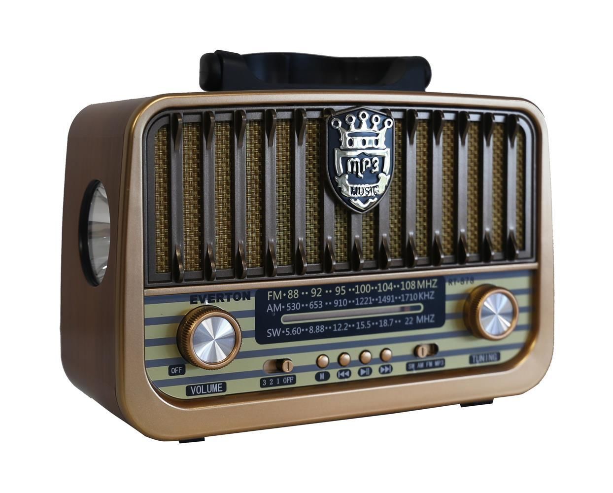 Everton RT-878 Fenerli Bluetooth Usb/Sd/Aux/Fm Nostalji Radyo