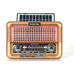 Everton RT-651 Güneş Enerjili Bluetooth Usb/Sd/Aux/Fm Nostalji Radyo