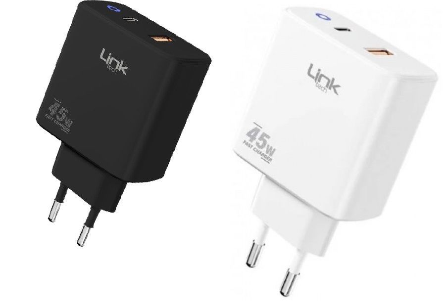Linktech C215 45W USB 3.0 + Type-C Pd Şarj Adaptörü