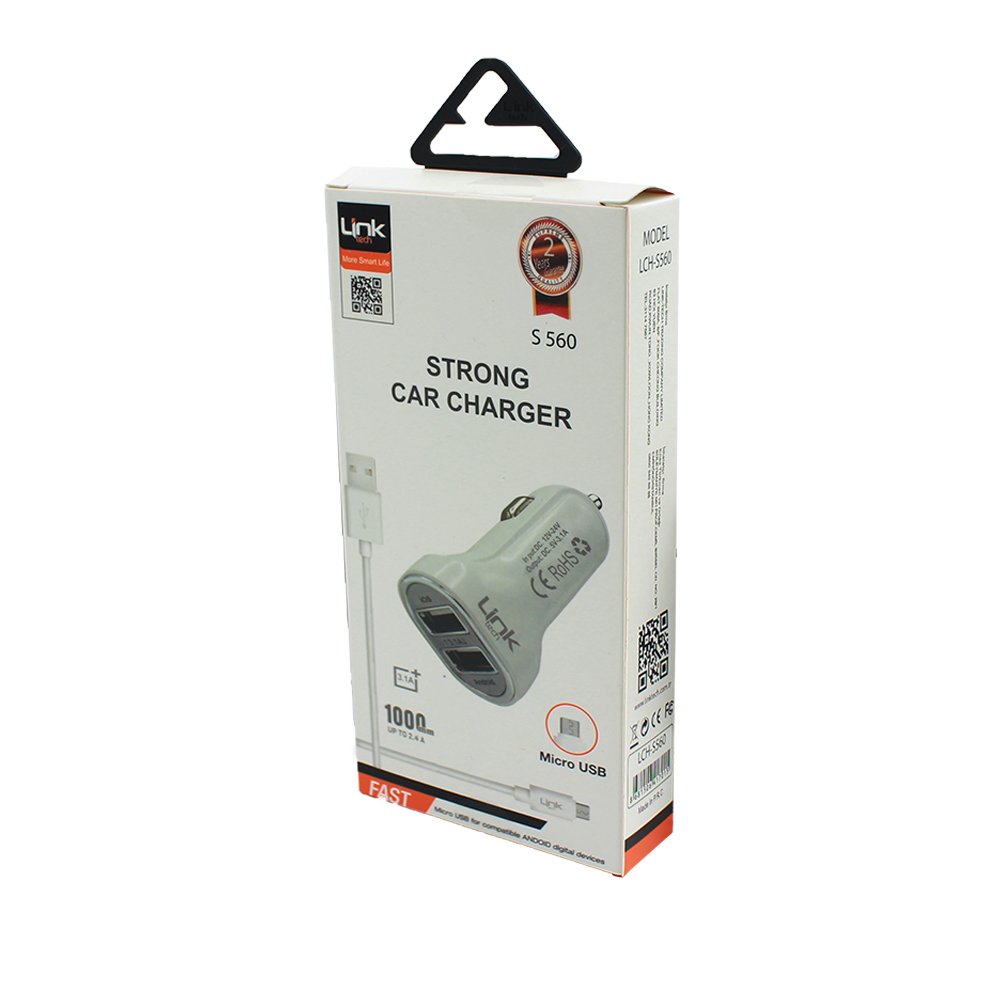Linktech S560 Strong Micro Çift Çıkış Araç Şarj Cihazı