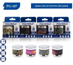 PG-107 Usb Kart Okuyuculu Şarjlı Bluetooth Müzik Kutusu