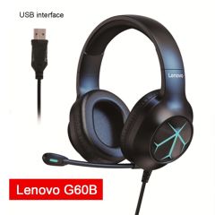 Lenovo G60B Kulak Üstü Kablolu RGB Işıklı Mikrofonlu Gaming Kulaklık