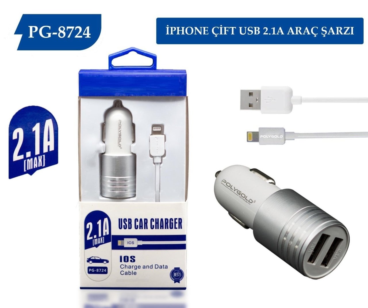 PG-8724 Iphone Oto Şarj