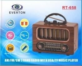 Everton RT-658 Bluetooth Usb/Sd/Aux/Fm Nostalji Radyo