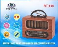 Everton RT-658 Bluetooth Usb/Sd/Aux/Fm Nostalji Radyo