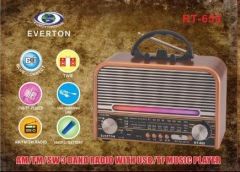 Everton RT-659 Bluetooth Usb/Sd/Aux/Fm Nostalji Radyo