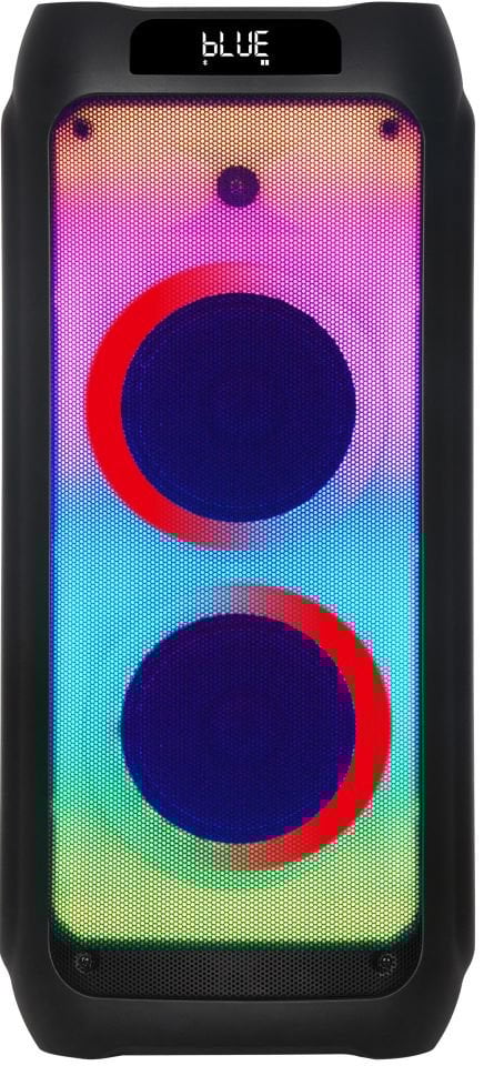 RXY-NDR-1608 40 Watt (8 INCH X 2 ) Kablosuz Mikrofonlu Kumandalı Led Panel FM / BT / USB ve TF Kart Girişli Anfili Hoparlör