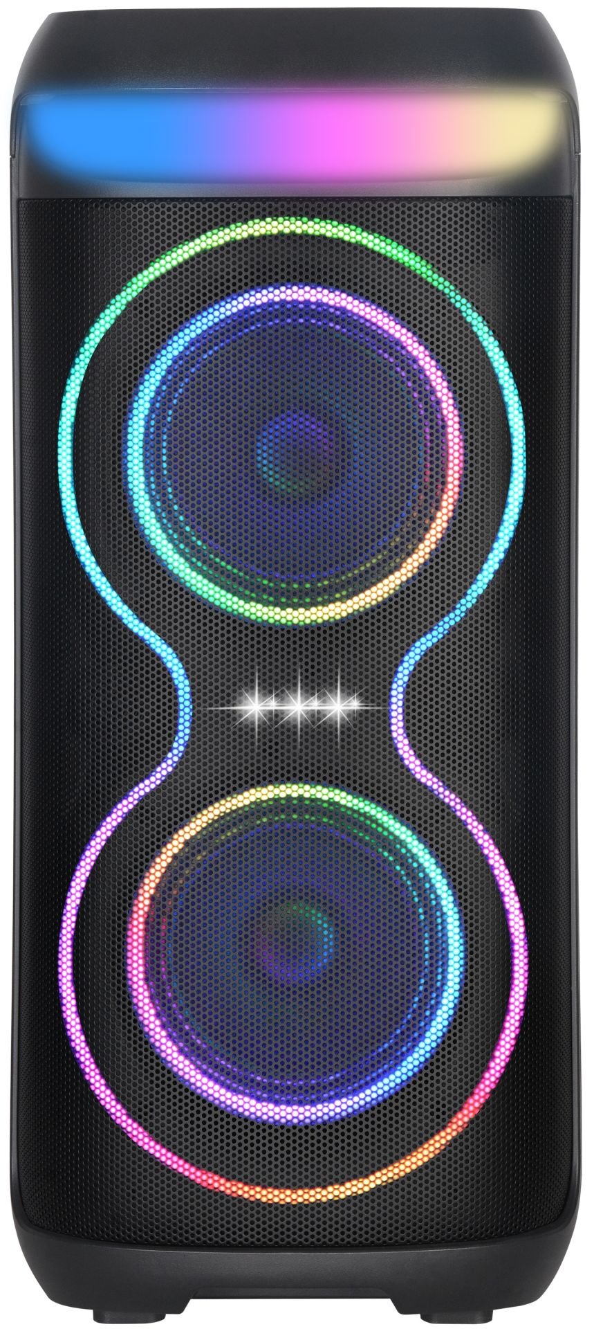 RXY-NDR-1806 40 Watt ( 6,5 INCH ) + 2 COIL TWEETER Kablosuz Mikrofonlu Kumandalı Led Panel FM / BT / USB ve TF Kart Girişli Anfili Hoparlör