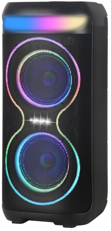 RXY-NDR-1806 40 Watt ( 6,5 INCH ) + 2 COIL TWEETER Kablosuz Mikrofonlu Kumandalı Led Panel FM / BT / USB ve TF Kart Girişli Anfili Hoparlör