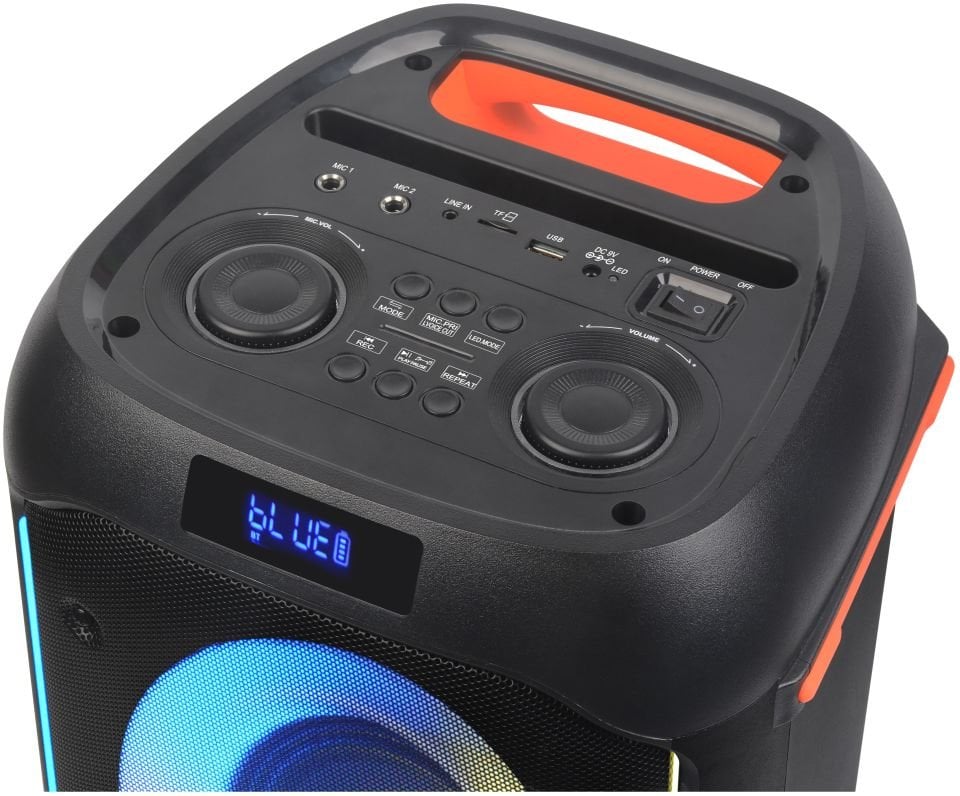 RXY-NDR-610 60 Watt ( 6,5 INCH ) Kablosuz Mikrofonlu Kumandalı Led Panel FM / BT / USB ve TF Kart Girişli Anfili Hoparlör