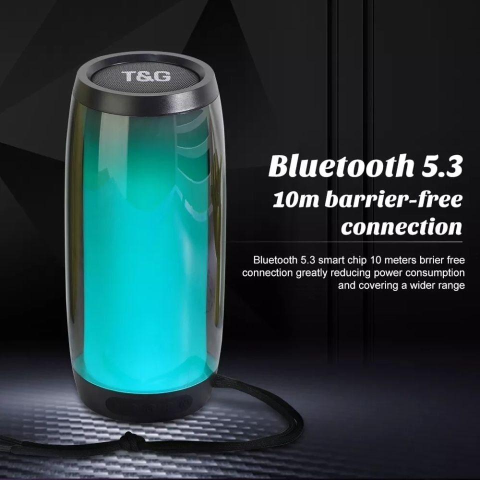 RXY-TG-335 Usb Sd Kart Girişli Fm Radyolu Bluetoothlu Ledli Müzik kutusu Hoparlör