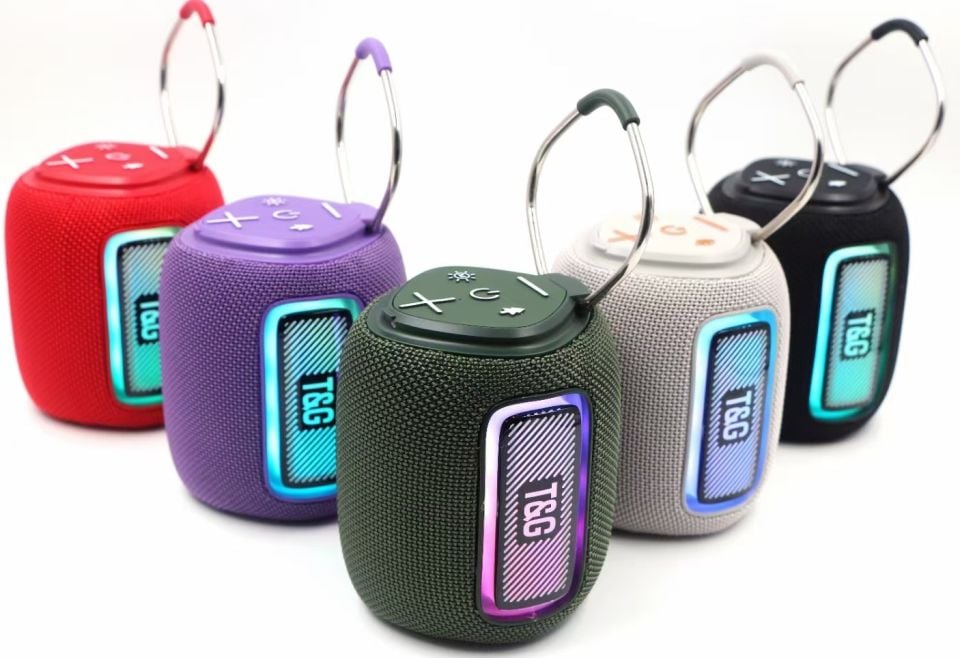 RXY-TG-415 Usb Sd Kart Girişli Fm Radyolu Bluetoothlu Ledli Müzik kutusu Hoparlör
