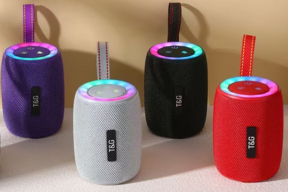 RXY-TG-434 Usb Sd Kart Girişli Fm Radyolu Bluetoothlu Ledli Müzik kutusu Hoparlör