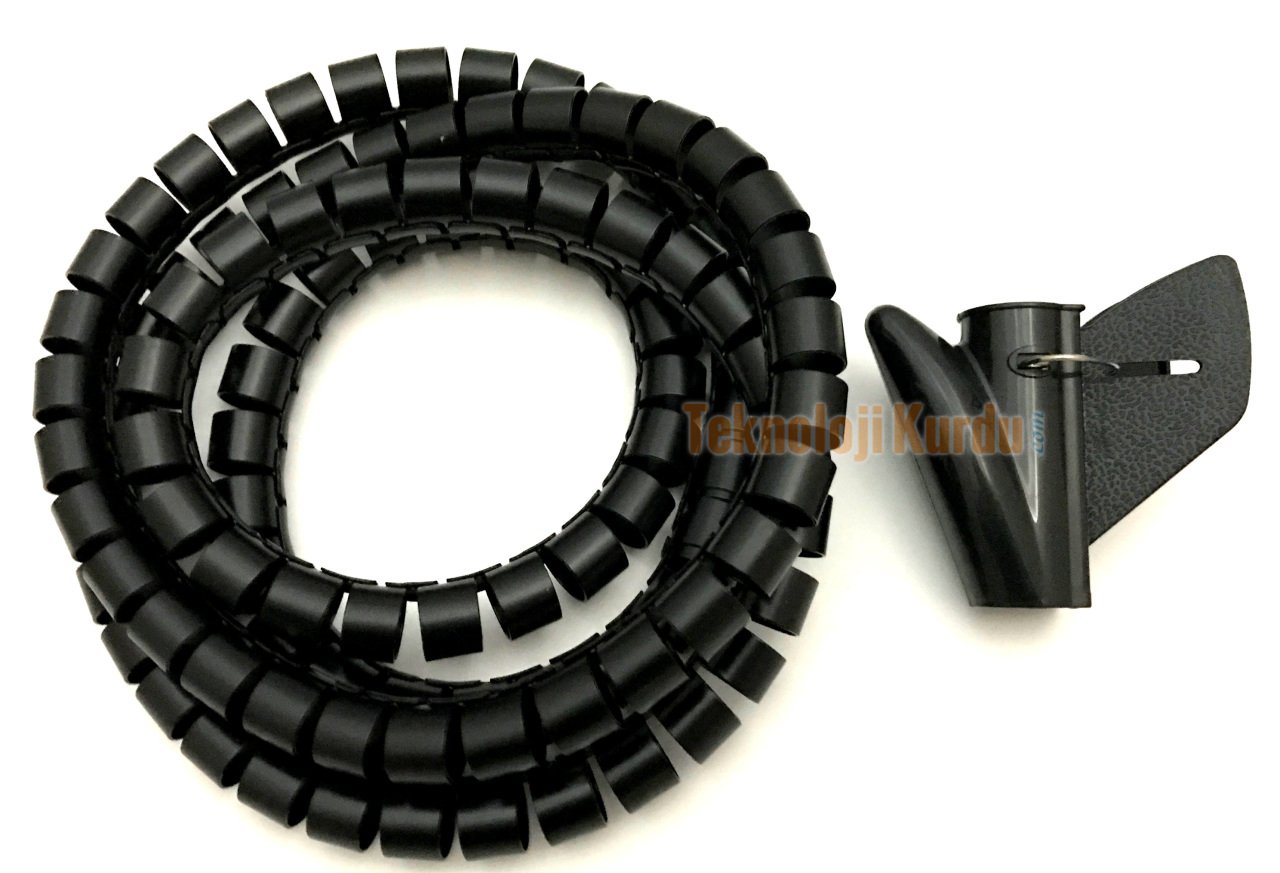 16 mm x 1,5 m Siyah/Beyaz Kablo Toplayıcı