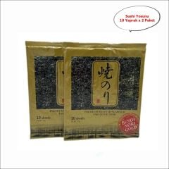 Seafood Sushi Yosunu Yaki Sushi Nori Gold Premium 10 Yaprak X 2 Paket