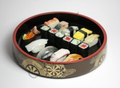 Miyake Tsc11-4 Melamin Sushi Tepsi Yuvarlak 6 X 31 Cm