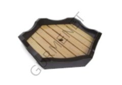 Benefisha Ss040 Bambu Sushi Tepsi Ayaklı Sunum 24,5 X 21,5 X 5 Cm