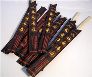 Gaishi Chopsticks M0004-24B Bambu Siyah Ambalaj 100 Çift